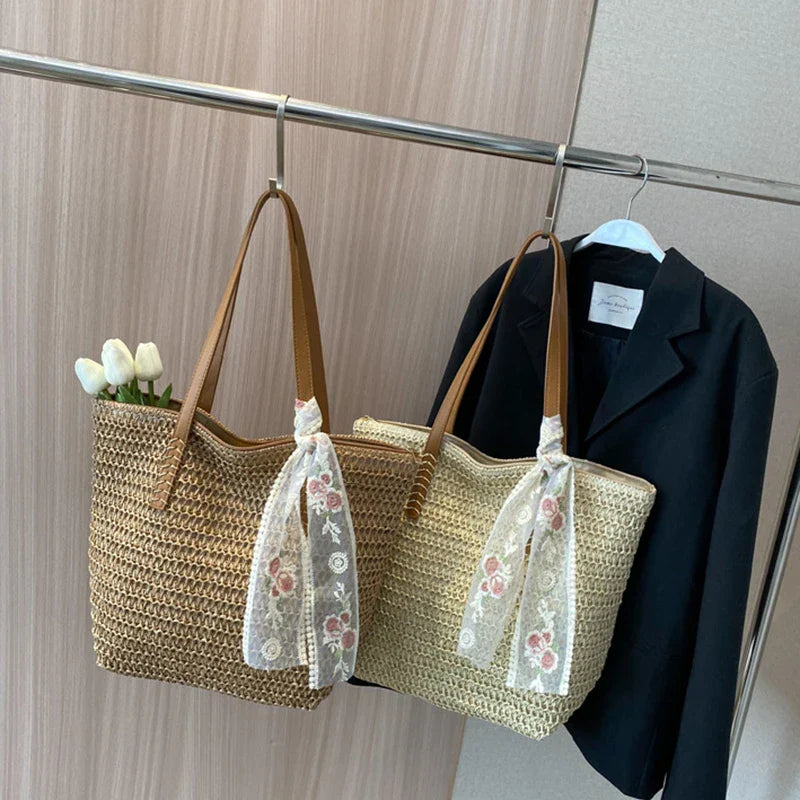 Summer Chic woven bag-Elly Rose