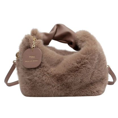 Plush - Deluxe plush tote bag for ladies-Elly Rose