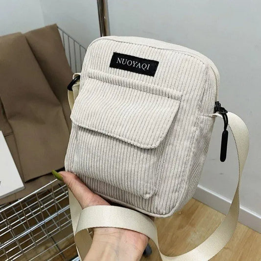 LivaTrend Corduroy shoulder bag-Elly Rose