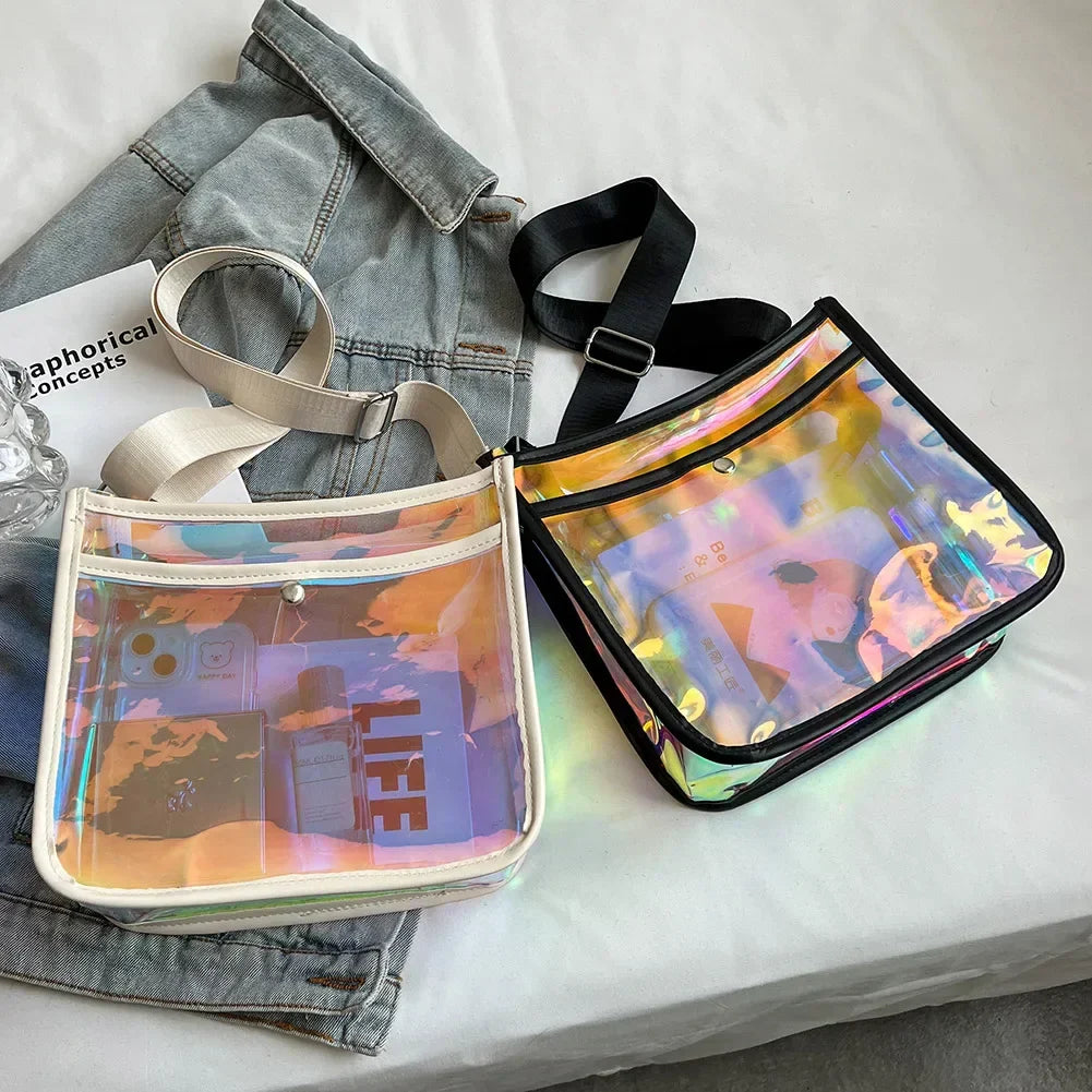 TrendZ Illusory Colour Laser Clutch-Elly Rose
