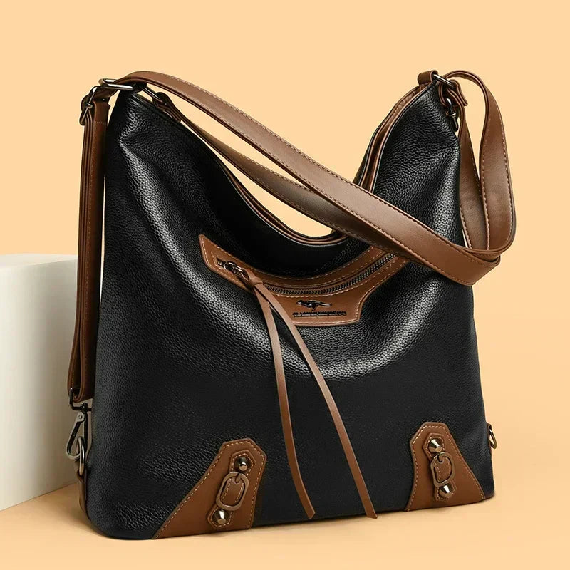 Mille | Elegant multi-compartment leather bag-Elly Rose
