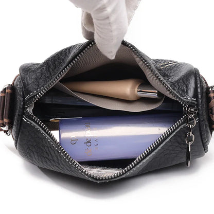 Elegant leather shoulder bag by Amara-Elly Rose