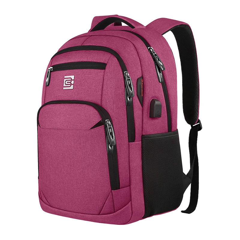 Bony | Slim Business Laptop Backpack for travel and hiking with USB port-Elly Rose