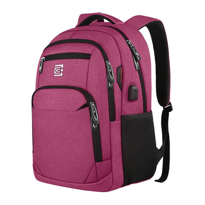 Bony | Slim Business Laptop Backpack for travel and hiking with USB port-Elly Rose