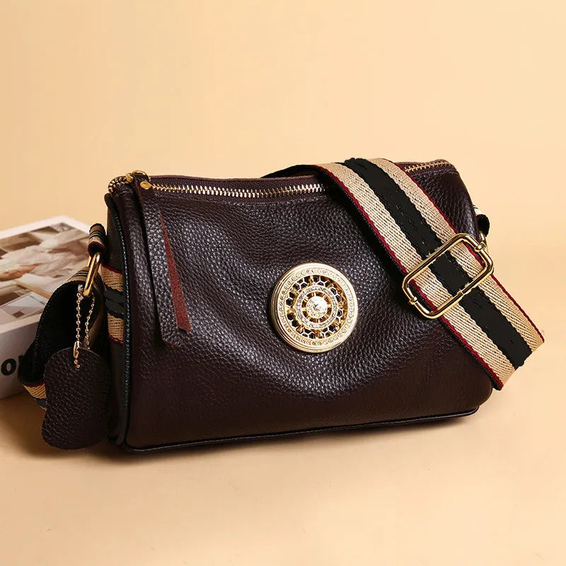 Aurelia Luxe Rotating leather handbag-Elly Rose