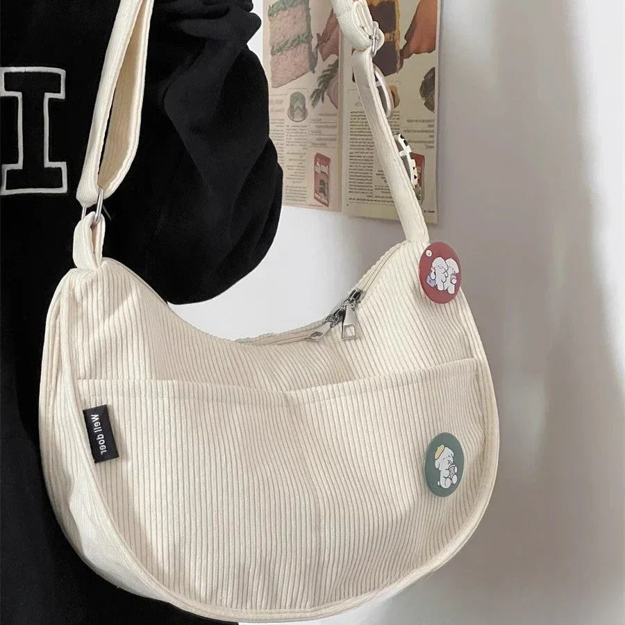 Corduroy shoulder bag - Redhima-Elly Rose