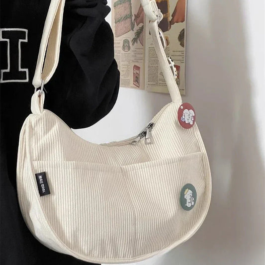 Corduroy shoulder bag - Redhima-Elly Rose