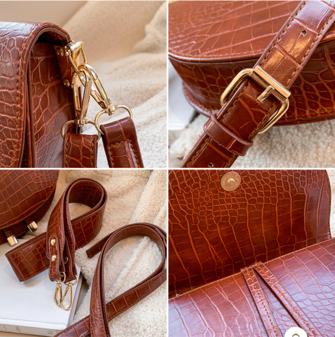 Chelsey Crossbody Bag | A cool bag with crocodile print-Elly Rose