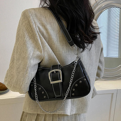 LuxeChic Cool Style Chain Shoulder Bag-Elly Rose