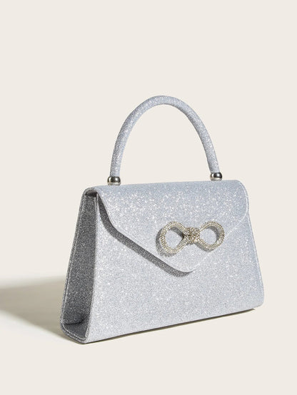 Sophie Glow satin evening clutch bag-Elly Rose