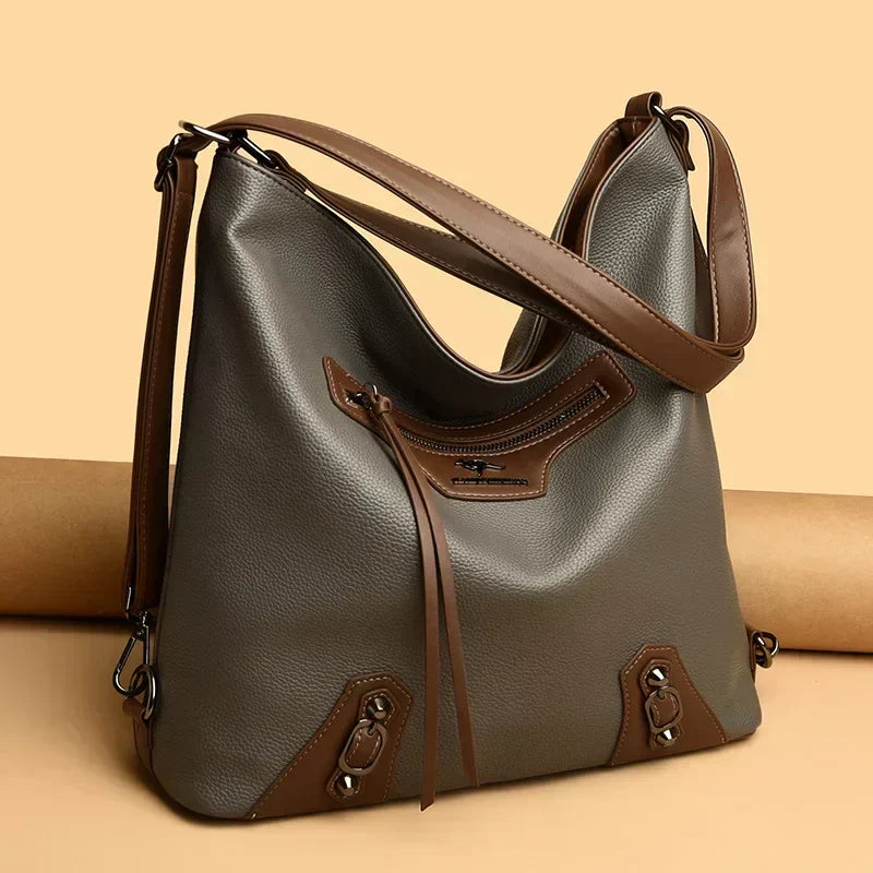 Mille | Elegant multi-compartment leather bag-Elly Rose