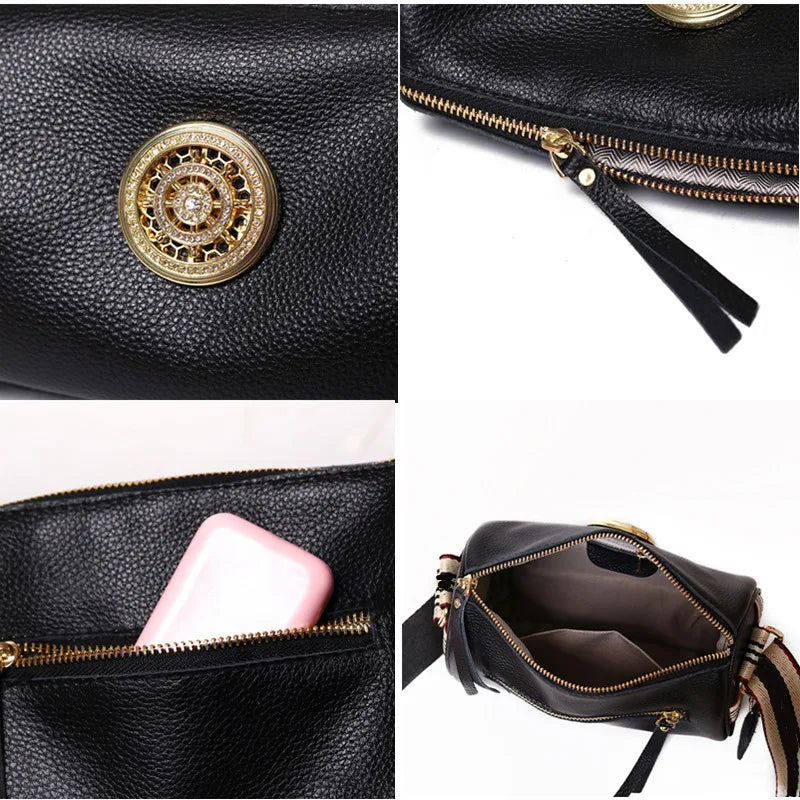 Aurelia Luxe Rotating leather handbag-Elly Rose