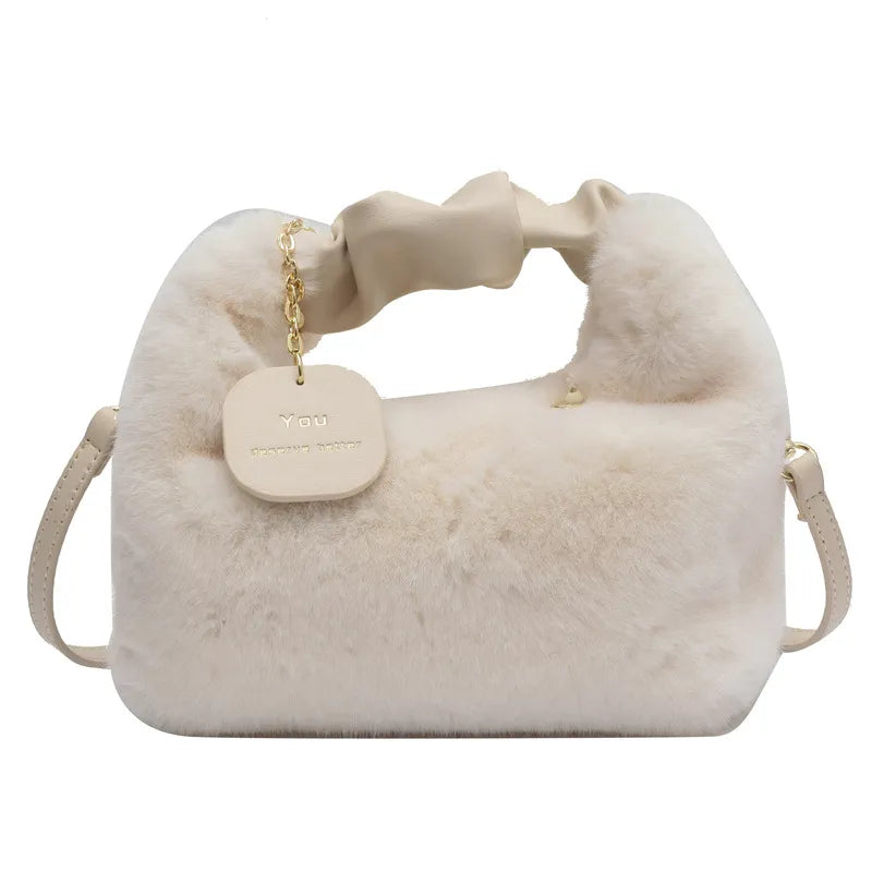 Plush - Deluxe plush tote bag for ladies-Elly Rose