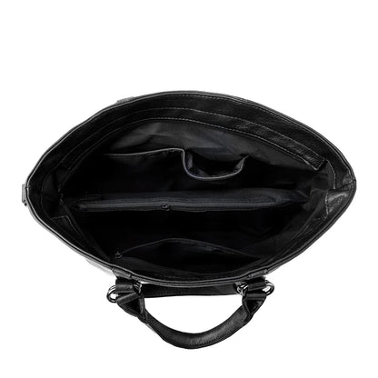 Sign | "Large leather shoulder bag".-Elly Rose