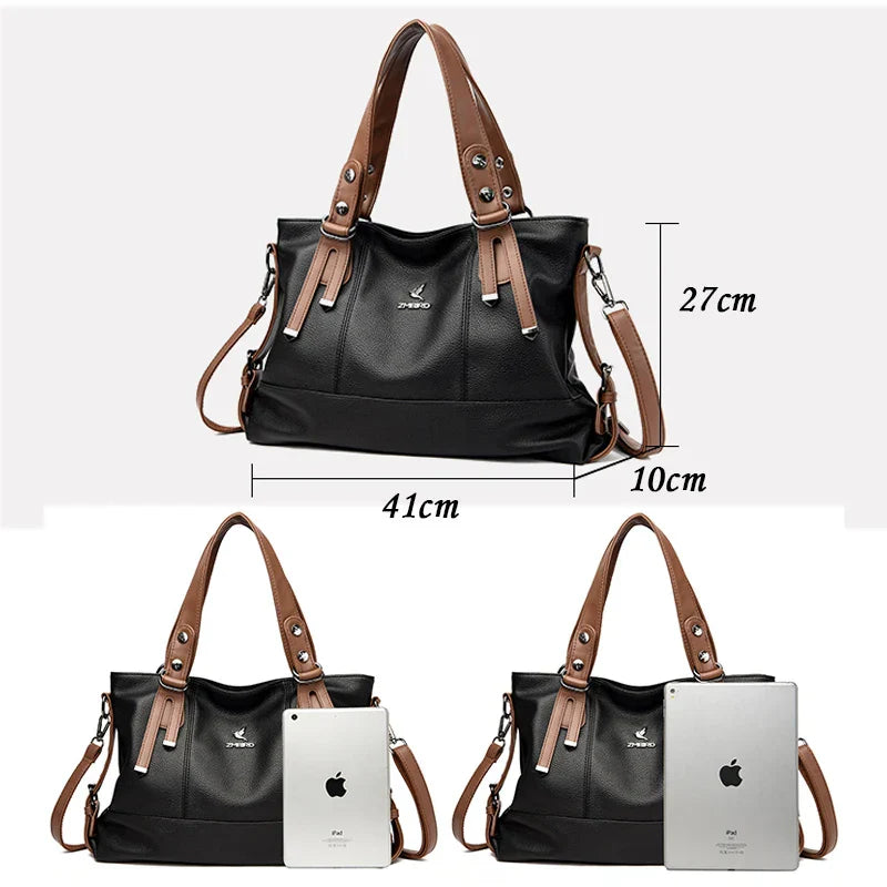 ChicElegance luxury leather shoulder bag-Elly Rose