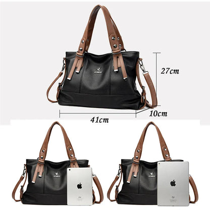 ChicElegance luxury leather shoulder bag-Elly Rose