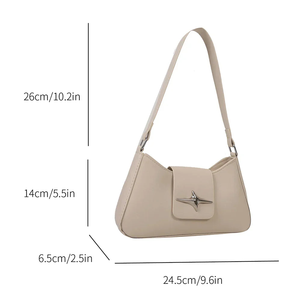 Luxura vintage leather shoulder bag-Elly Rose