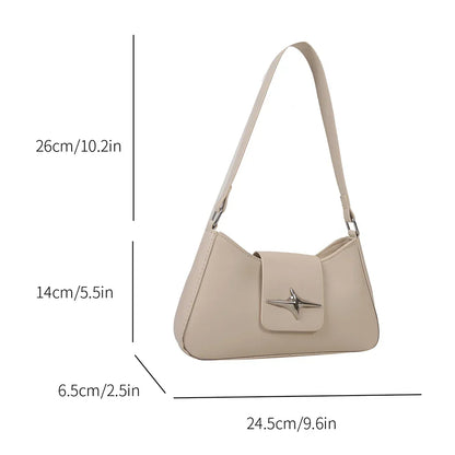 Luxura vintage leather shoulder bag-Elly Rose