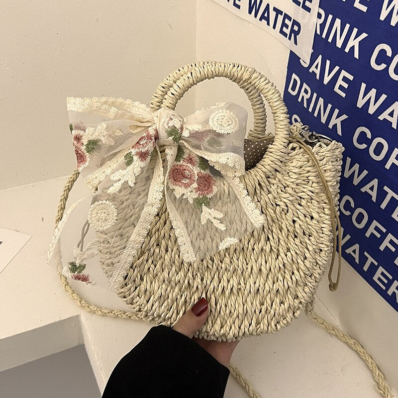 Vardi Dante™ Romy Wicker Shoulder Bag | A stylish summer bag for women-Elly Rose