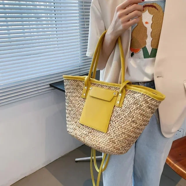 Large handmade beach bag - Magnolia-Elly Rose