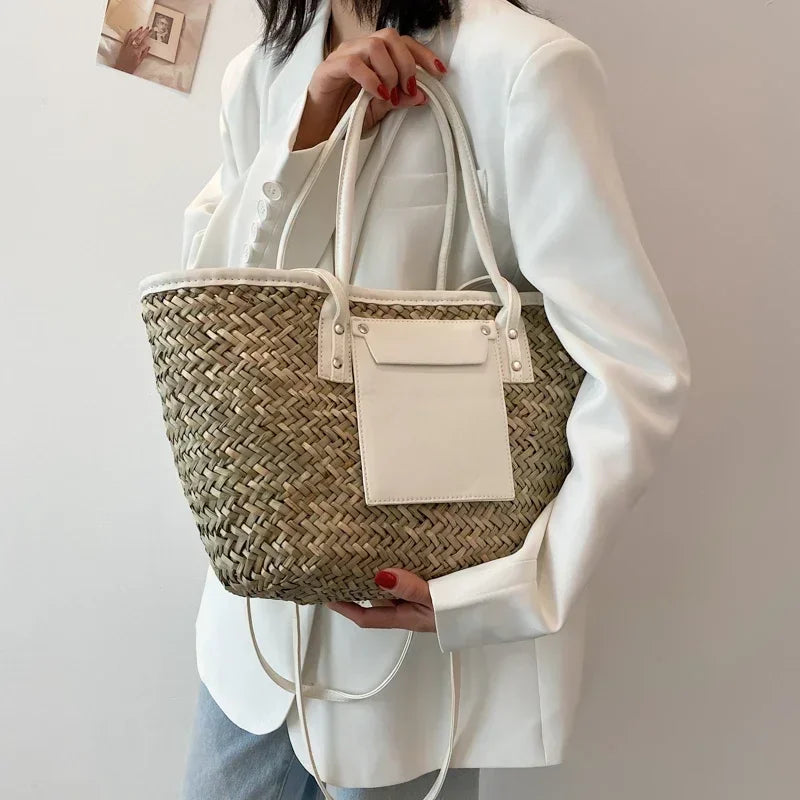 Large handmade beach bag - Magnolia-Elly Rose