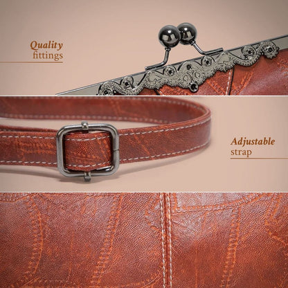 Suus | Vintage Retro Handbag With Kiss Lock