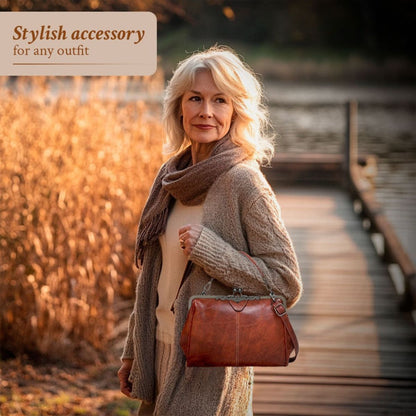 Suus | Vintage Retro Handbag With Kiss Lock