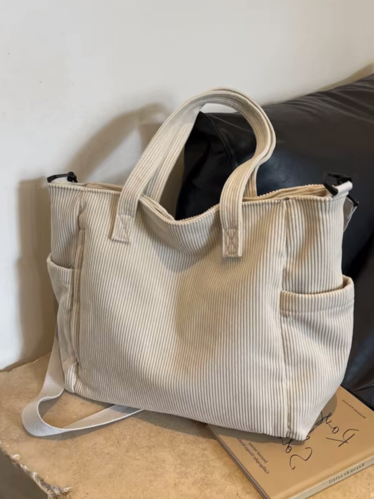 Tessa | Square Corduroy Shoulder Bag-Elly Rose