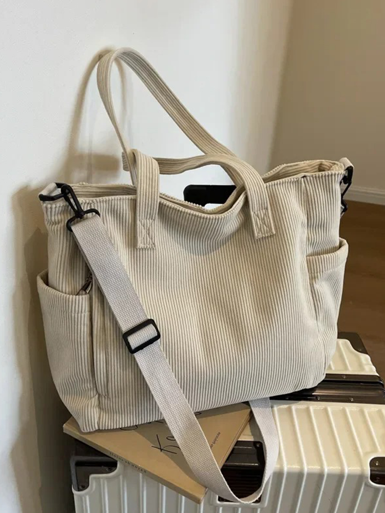 Tessa | Square Corduroy Shoulder Bag-Elly Rose