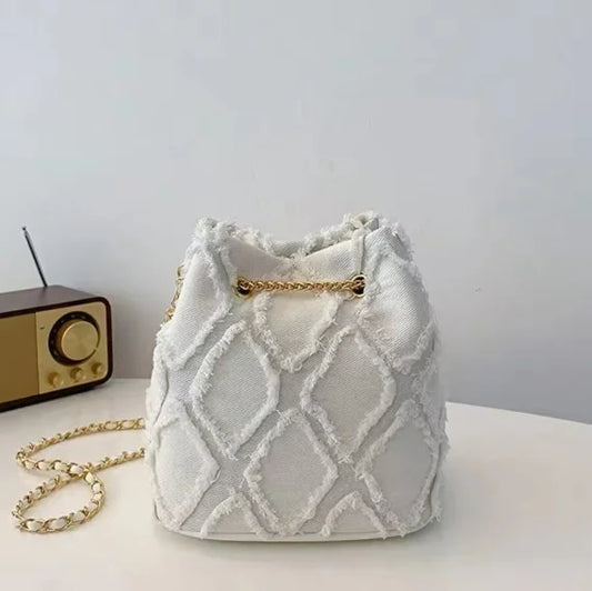 BohoVibe - Trendy retro denim shoulder bag-Elly Rose