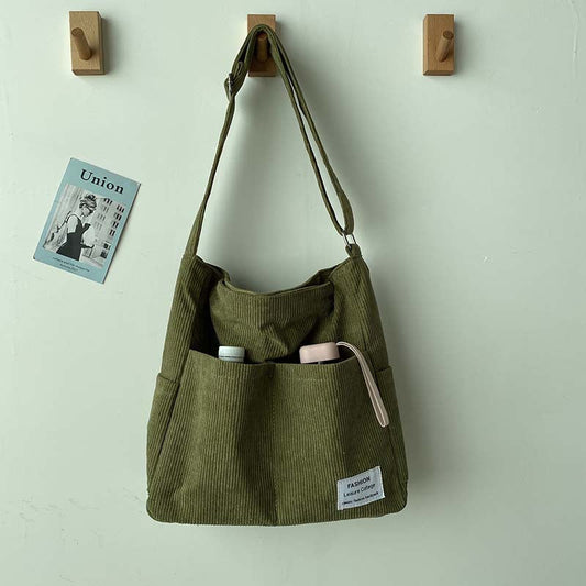 Corduroy shoulder bag - Tarina-Elly Rose