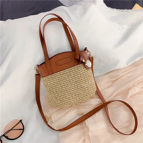 Shoulder bag with woven pattern - Valerie