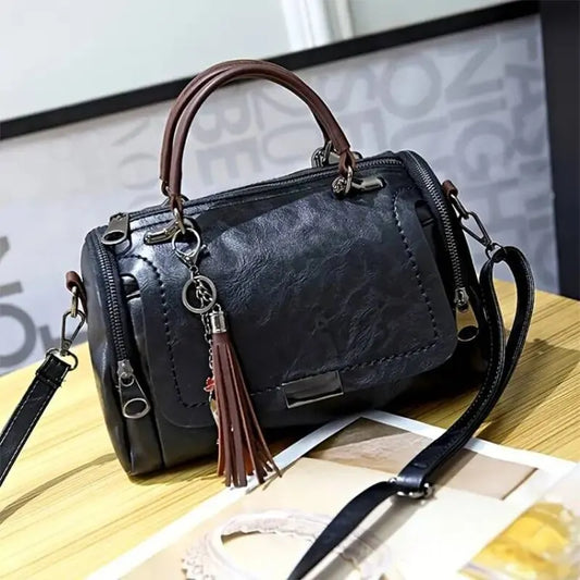 Elegant leather shoulder bag - Irmela-Elly Rose