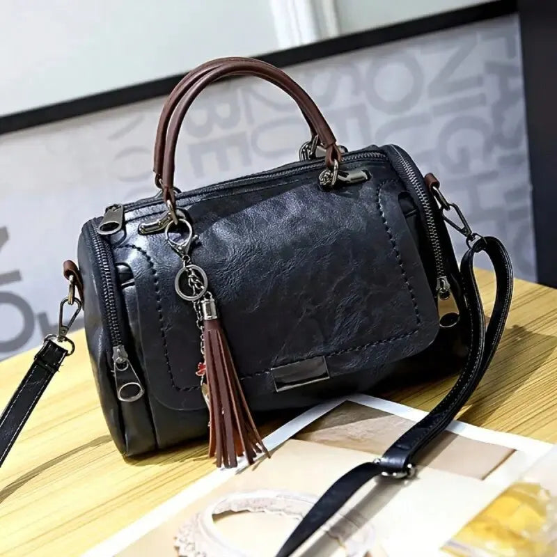 Elegant leather shoulder bag - Irmela-Elly Rose