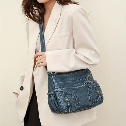 WeaveStyle - Shoulder bag with braided details-Elly Rose