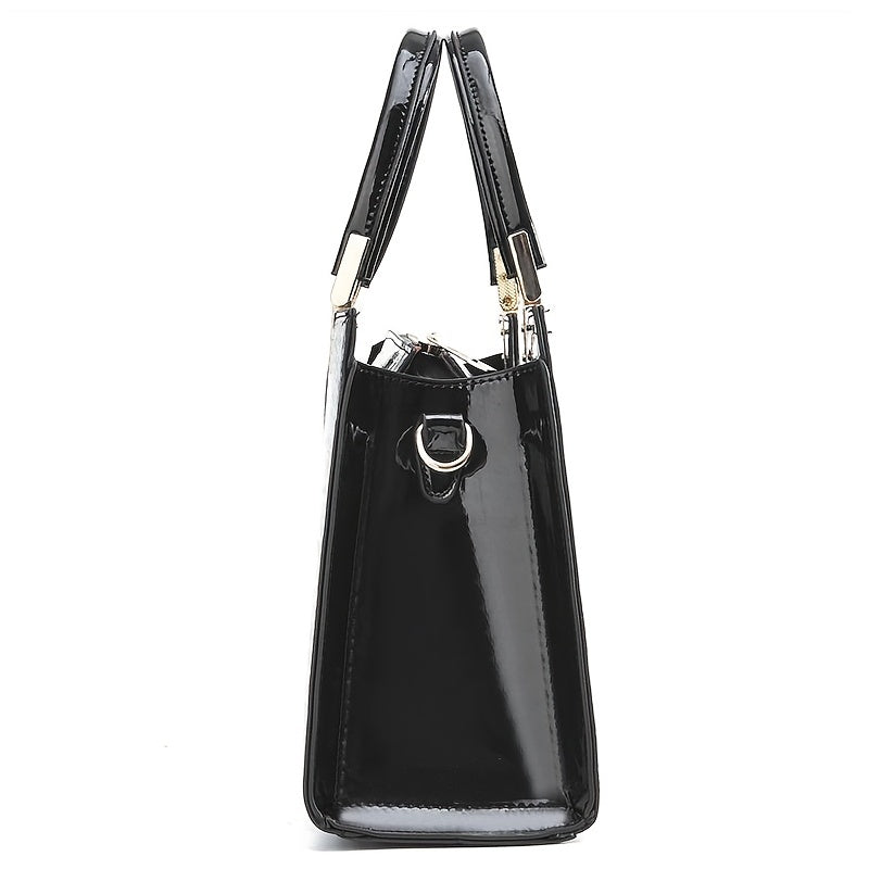 Shiny crocodile handbag-Elly Rose