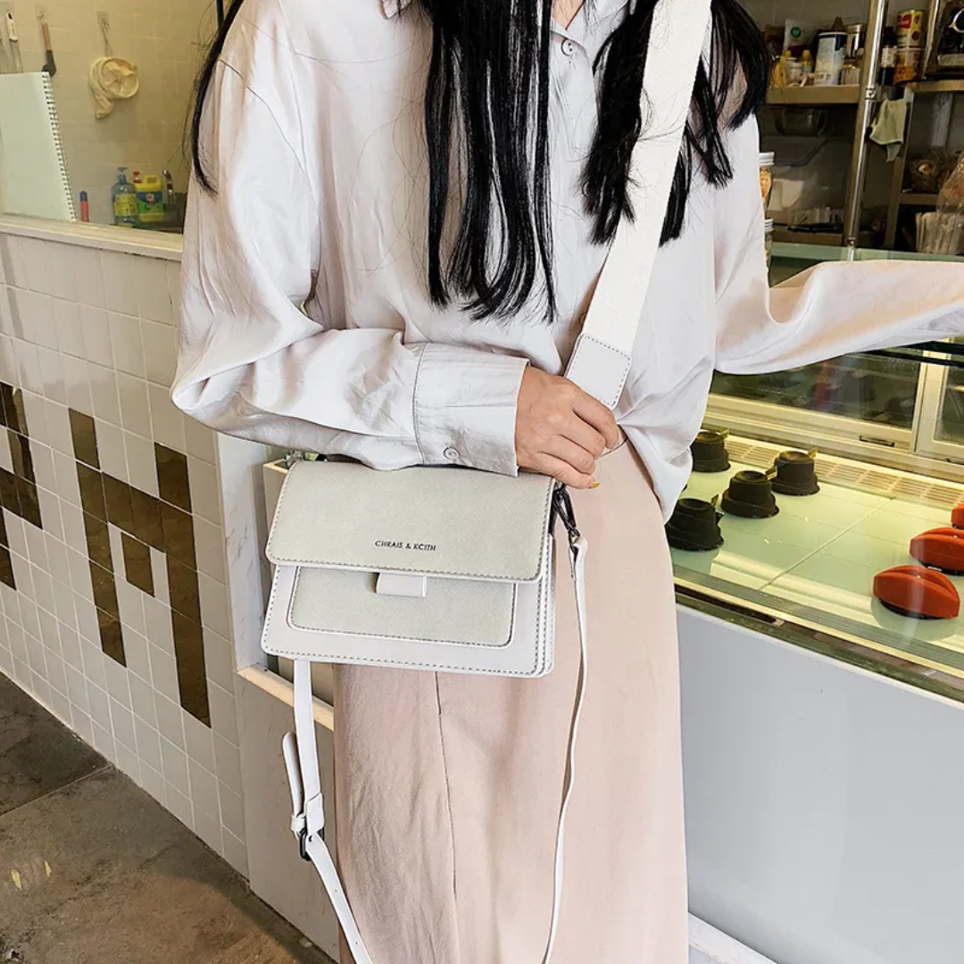 Kristel shoulder bag with practical flap opening-Elly Rose