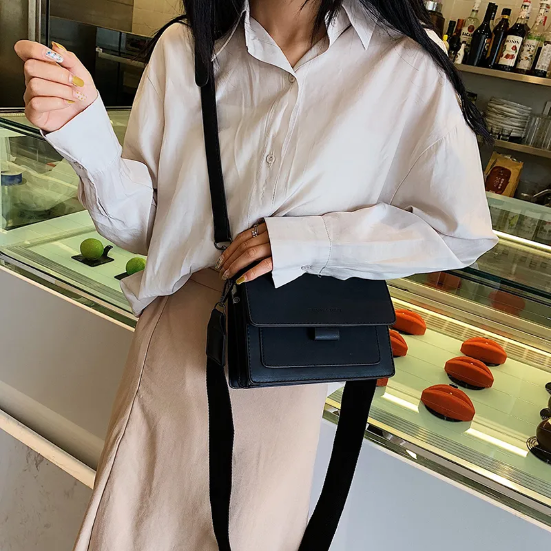 Kristel shoulder bag with practical flap opening-Elly Rose