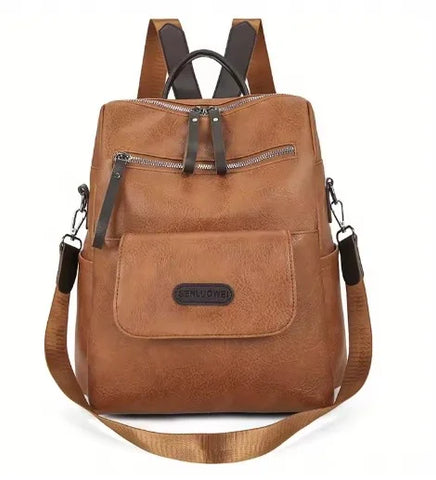 Nina - Stylish Vegan Leather Backpack