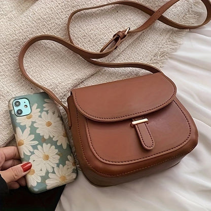 Amelia Retro Saddle Crossbody Bag-Elly Rose