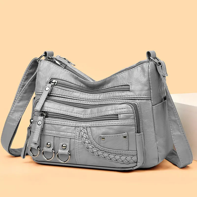 Ayla - Elegant vintage-style vegan leather handbags-Elly Rose