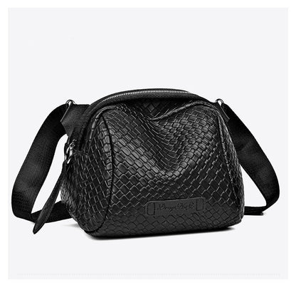Wilja | Hand-woven beef leather large capacity bag-Elly Rose