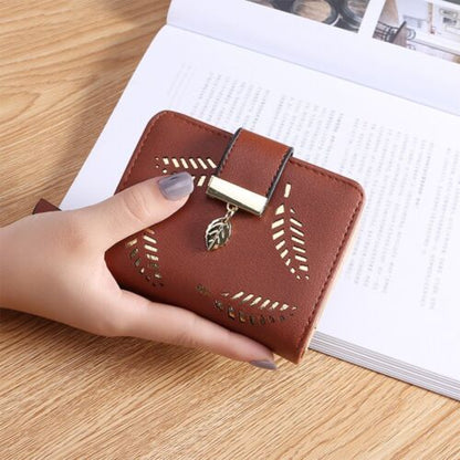 Leather wallet with gold leaf | Trendy and practical-Elly Rose