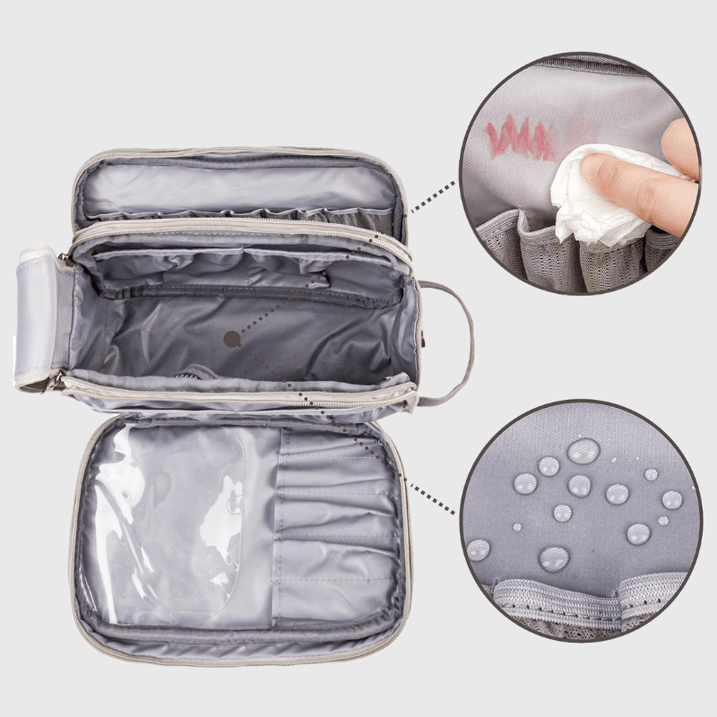 Spacious organizer bag for cosmetics - Kometa Bag-Elly Rose