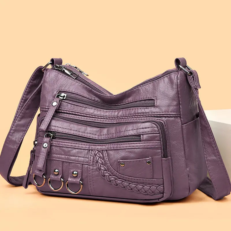 Ayla - Elegant vintage-style vegan leather handbags-Elly Rose