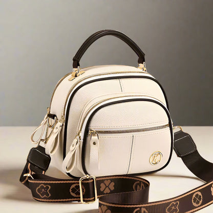 Vintage leather shoulder bag for women - Roselina-Elly Rose