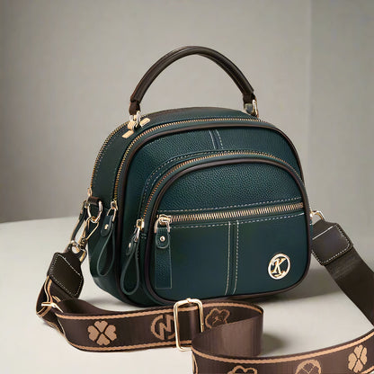 Vintage leather shoulder bag for women - Roselina-Elly Rose