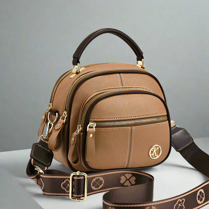 Vintage leather shoulder bag for women - Roselina-Elly Rose