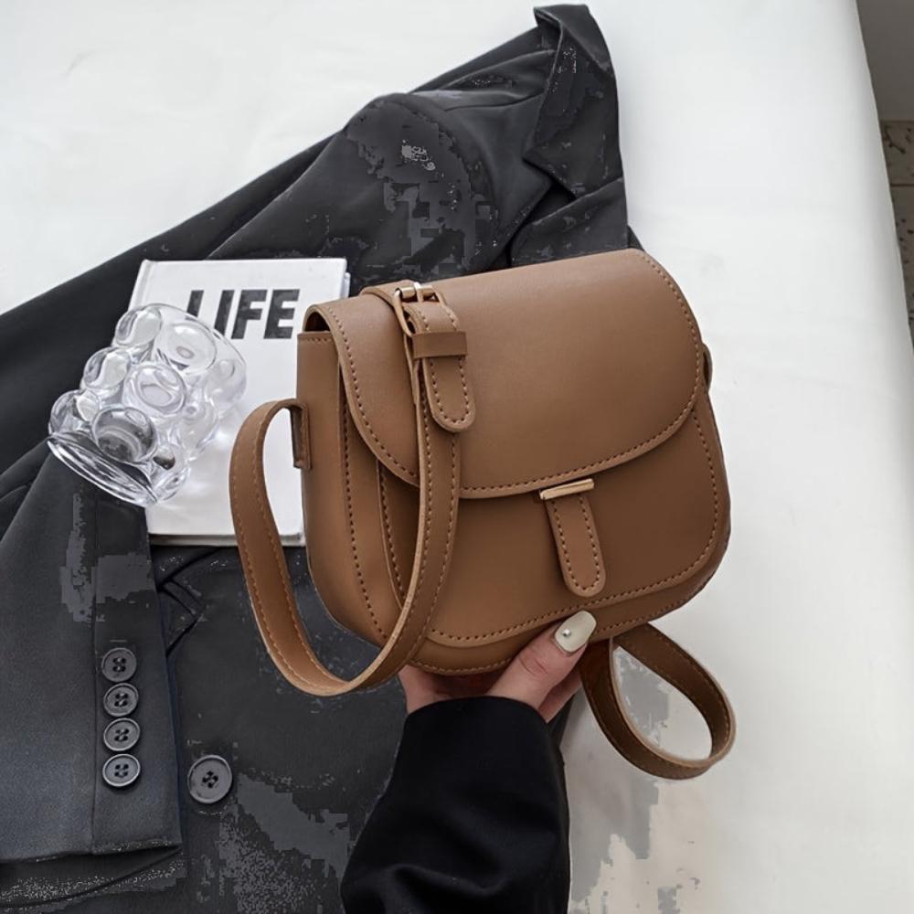 Amelia Retro Saddle Crossbody Bag-Elly Rose