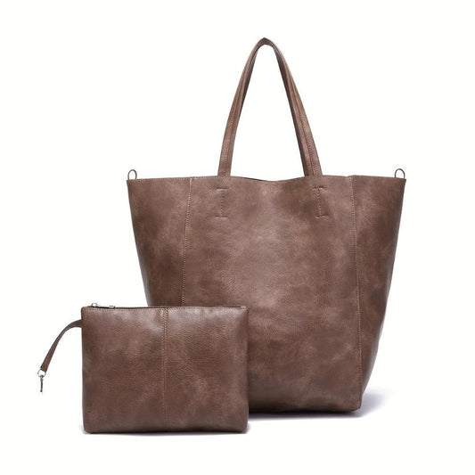 Renee’s Retro Softness | Large Capacity Tote Bag-Elly Rose